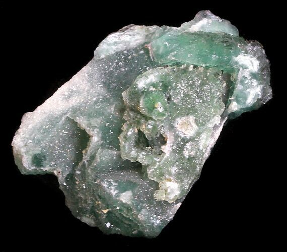 Green Fluorite & Druzy Quartz - Colorado #33371